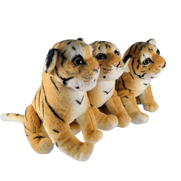 Tiger Plush Stuffed Animal 8" American Furniture Warehouse 2021 Lot of 3 Plushie - Picture 16 of 16